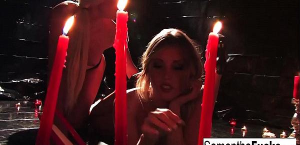  Samantha Saint and Victoria White Play With Candle Wax